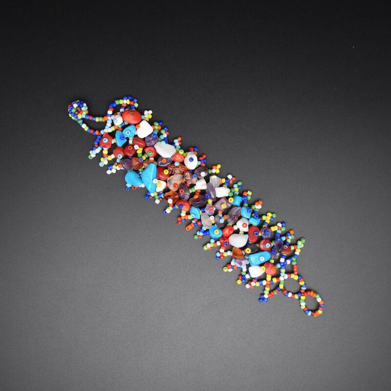 Handmade Bohemian Ethnic Style Beaded Bracelet With Natural Stone Chips Hollow Seed Beads Women Men