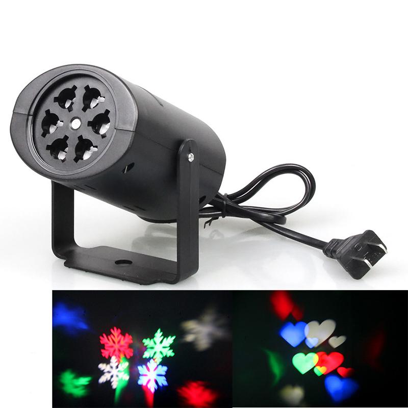 

LED Projection Lamp with 2 Film Cards Landscape Light for Festival Party Yard Decoration RGBWU.S. regulations#0