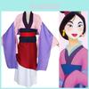 Luxurious Anime Mulan Traditional Kimono Dress Party Cosplay Costume For Women