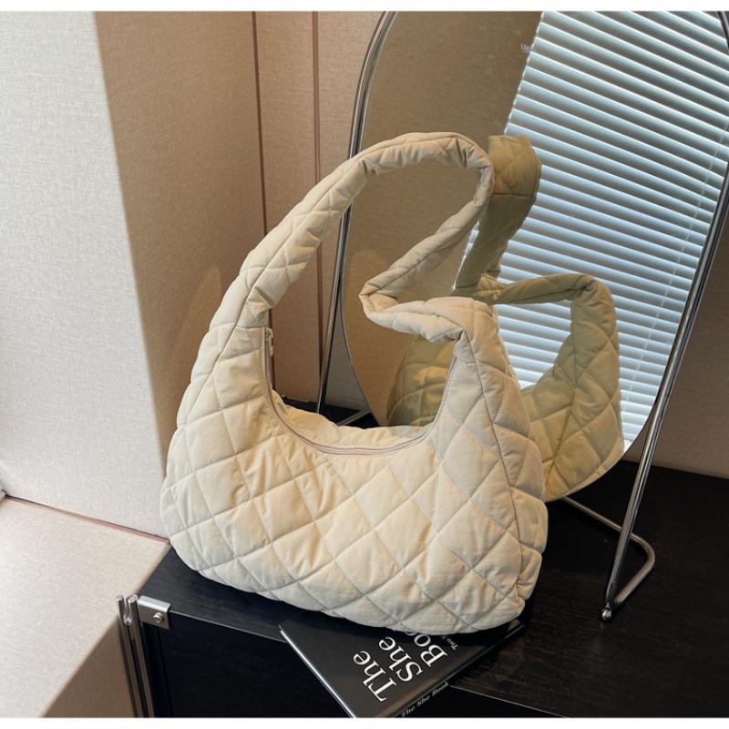 Rhombus Bag High-end Sense Autumn and Winter Simple Armpit Bag Large Capacity Fashion Shoulder Messenger Bag