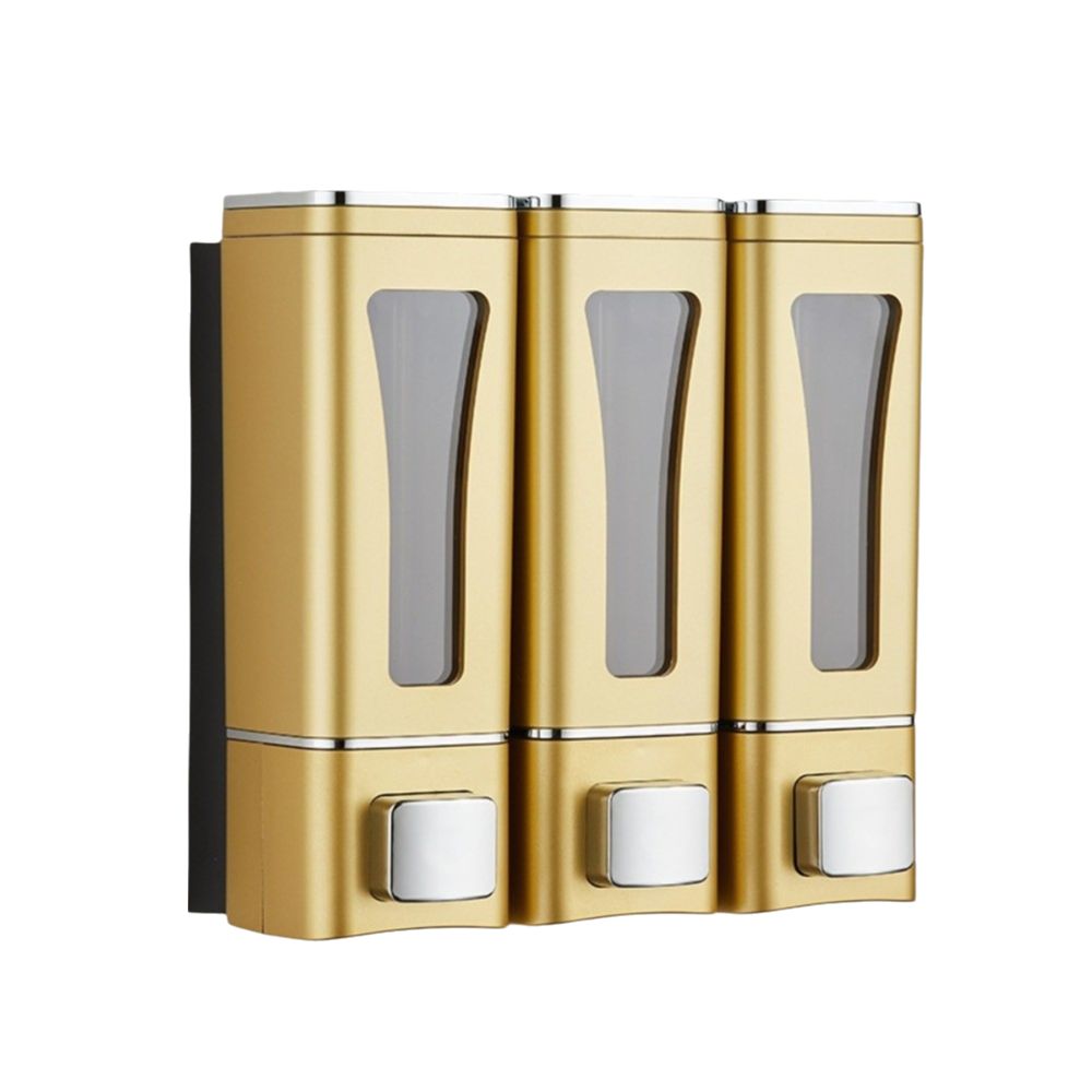 Large Capacity Wall-Mount Soap Dispenser 3 Head Multi Chamber Multi-Head Soap Dispenser Drip Type Refillable