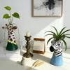 Creative Nordic Style Zebra Shape Vase Home Living Room Dining Hall Entryway Table Flower Arranger Decoration Ornaments