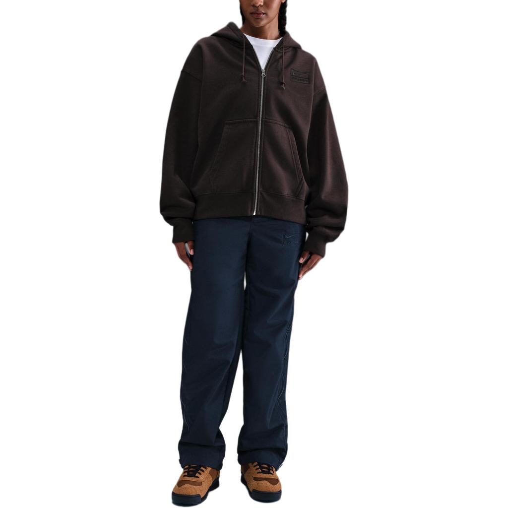 Nike X Stussy Pluszowa bluza z kapturem zapinana na zamek na całej długości Unisex Bluzy FJ9176-261