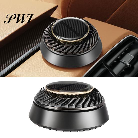 Solar Car Air Freshener Automatic Rotatable Long Lasting Fragrance Space-saving Device Purifying Auto Aromatherapy Diffuser Ornament Interior