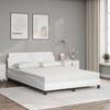 VidaXL Lit avec matelas blanc 120x200 cm similicuir 3208378