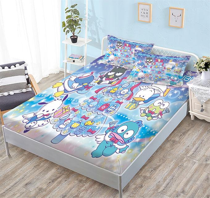 Grinding Mattress All-Inclusive 3D Digital Printing Cartoon Cute Cool Penguin Series Mattress Set