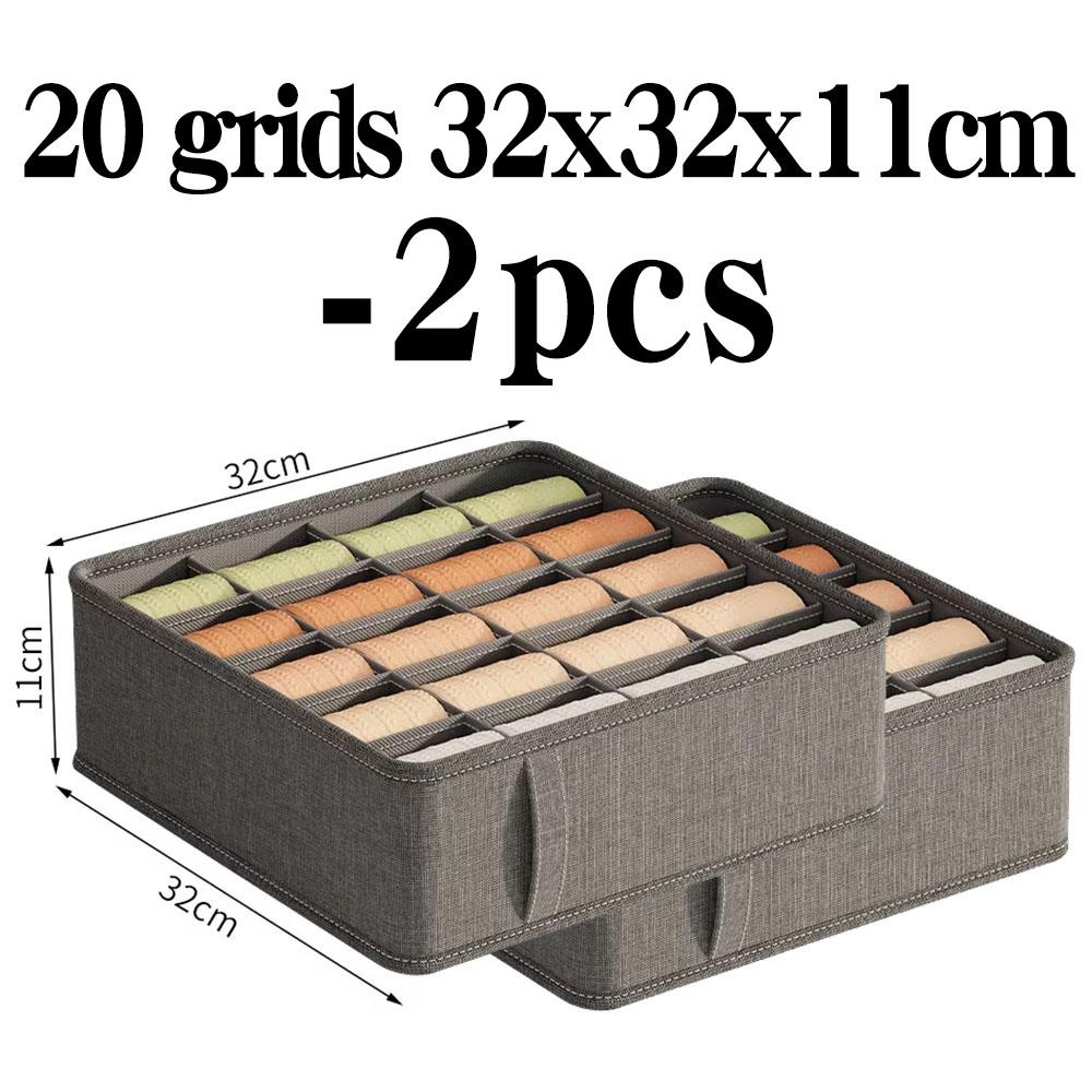 20/6/7/1 Grids Cation PP Sock Bra Pants Simplicity Organizers Of Cabinets And Drawers Home Sorting Boxes Storage Organizer Box