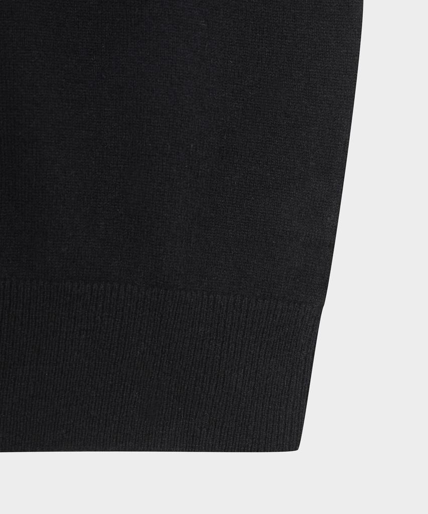 BROOKS BROTHERS Wool Cashmere Solid Half-Neck Sweater (Black) (Bbwumbf404)