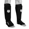 FitsT4 Muay Padded Elastic Shin Guards for Training and Sparring Medium Kickboxing, MMA, Thai, (1 Pair)