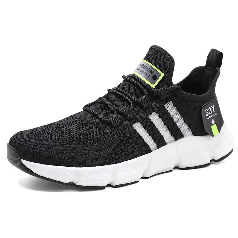 Men's Shoes Sports Shoes Summer Shoes Running Shoes Flying Woven Breathable Running Shoes Lightweight Mesh Men's Casual Shoes Men