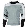 Men's Casual Crewneck Sweatshirt Color Block Autum Spring Pullover Sweatshirts
