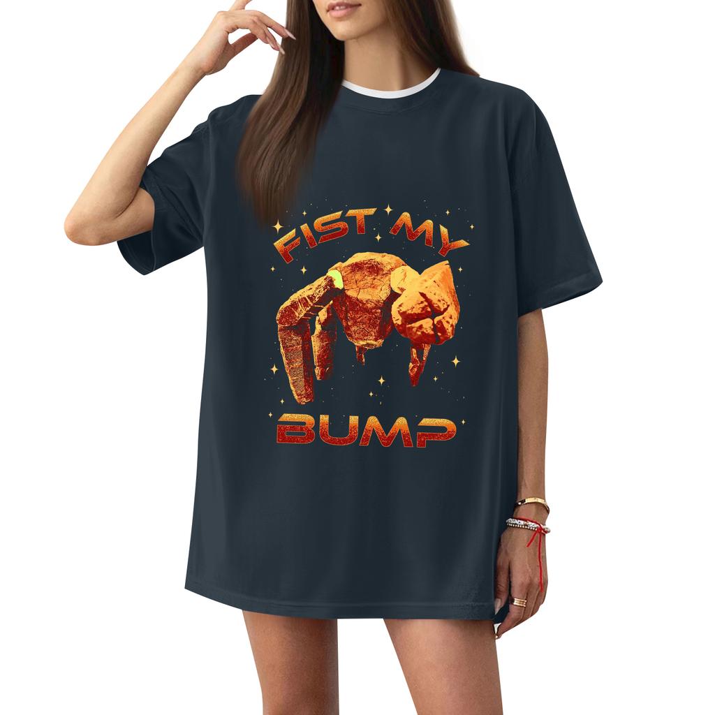 Women's Casual Printed T-Shirt Round Neck Pullover Short Sleeve Top
