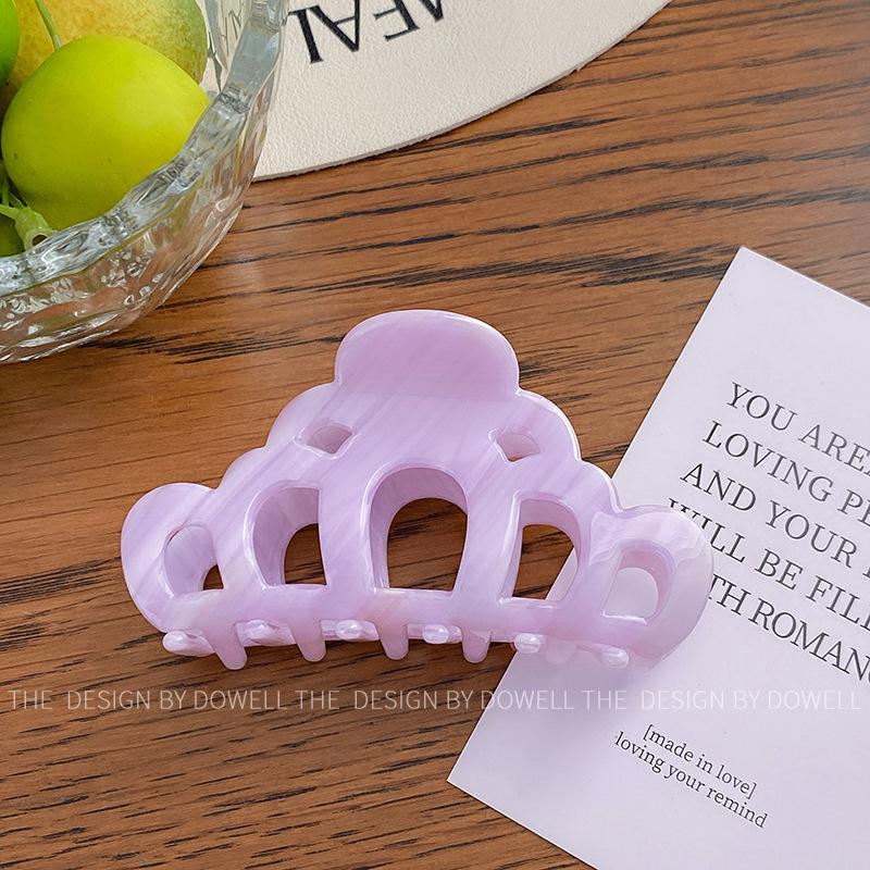 

Корейская Конфета Модный Цвет Зажим для Волос Клешня Большого Размера Идеально Подходит для Женщин Шик Light Purple9cm