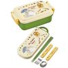 Skater Children's Lunch Box Trio Set Chopsticks Spoon Fork Kids Cutlery Antibacterial Treatment Easy To Open Sliding Type Made In Japan Ghibli Totoro