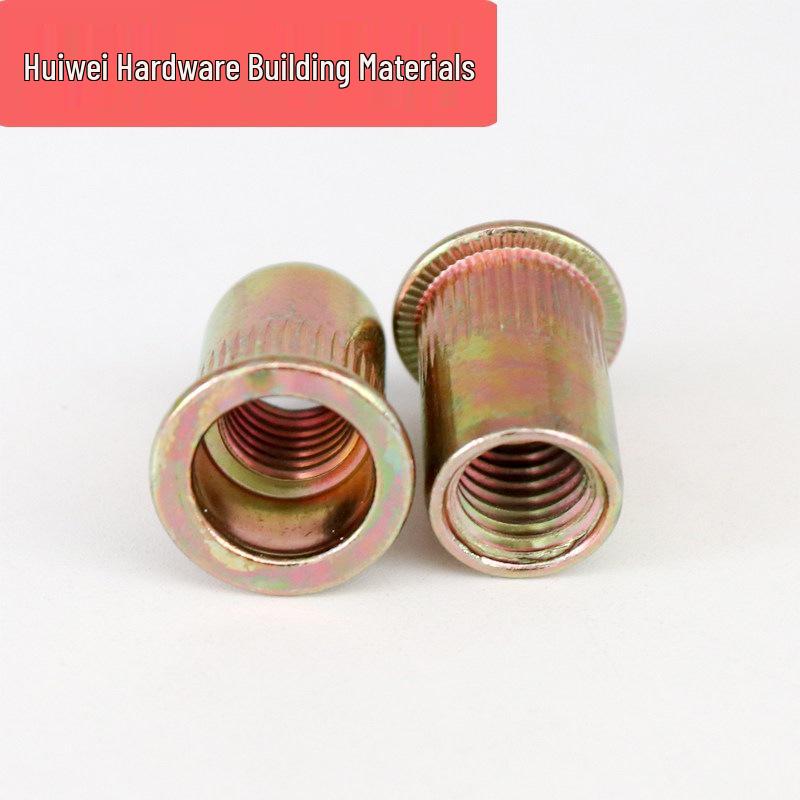 Knurled Flat Head Rivet Nut Cap