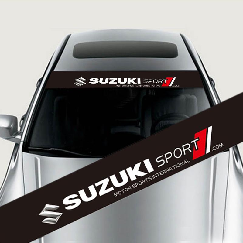 Car Front Rear Windshield Decoration Sticker For Suzuki Jimny Swift Samurai Vitara SX4 Alto Kaiser Ingnis DZire Swace Across