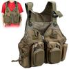 Outdoor Fishing Sports Vest Multi Pocket Professional Fishing Jackets Waistcoat for Men