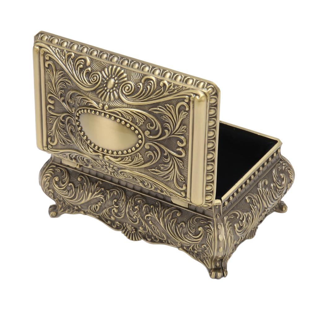 Vintage Jewelry Box Home Creative European Style Treasure Storage Case Wedding Birthday Gift Retro
