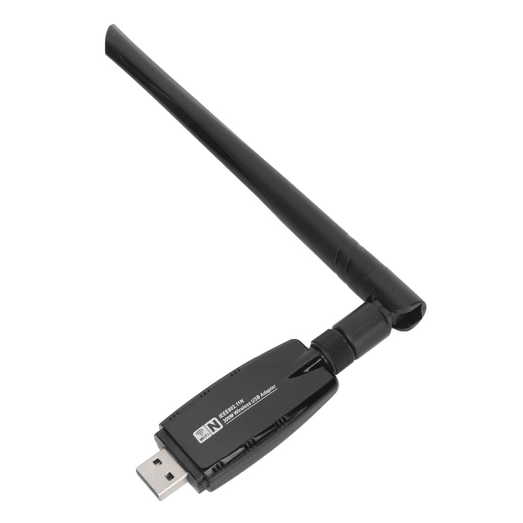 Wireless Network Card 300Mbps High Speed Small Size Portable WiFi Adapter Card with Antenna
