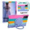 Kids Case Universal for Samsung Galaxy Tab S9 FE 2023 SM-X710 X716 X510 X516 Rotating Stand Cover Soft Silicone with Handle Grip