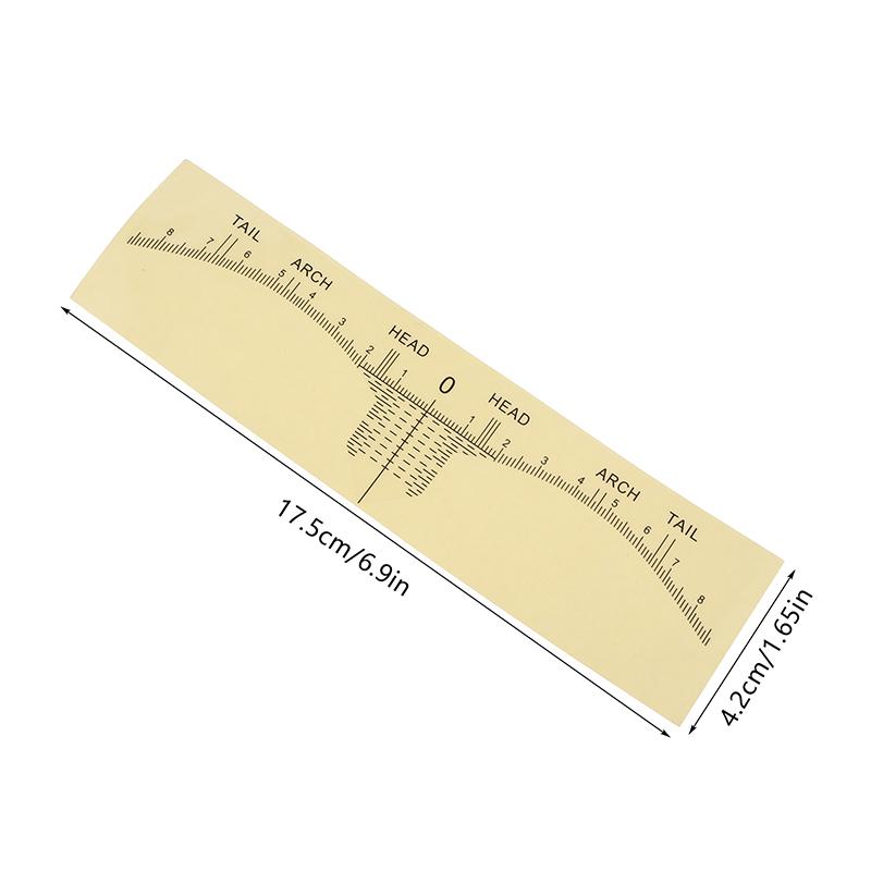 10 Pcs Disposable Eyebrow Ruler Microblading Semi Permanent Eyebrow Tattoo Position Ruler Guide Makeup Stencil Measure Tools