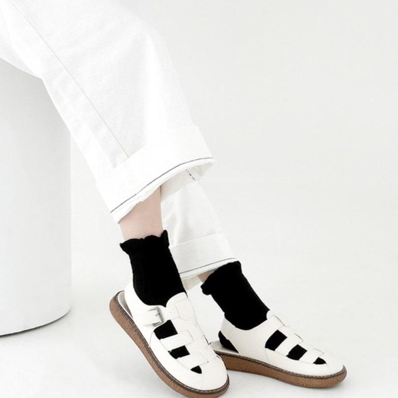 YELLOWSOCKS SHORT SOCKS LILLY BLACK