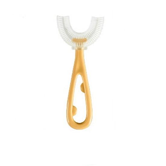 Children U-Shape Toothbrushes Teeth Cleaning Brushes with Handle Silicone 2-12 Years Old Kids Toothbrushes Oral Care