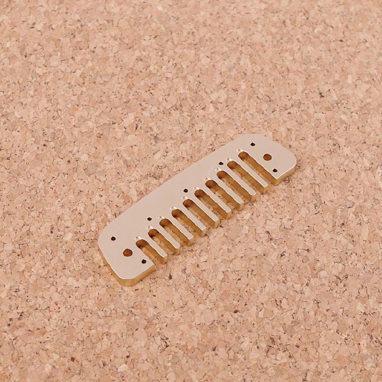 Professional 10 Holes Diatonic Harmonica Comb Replacement Practical Metal Harmonica Comb Harmonica Part Enduring