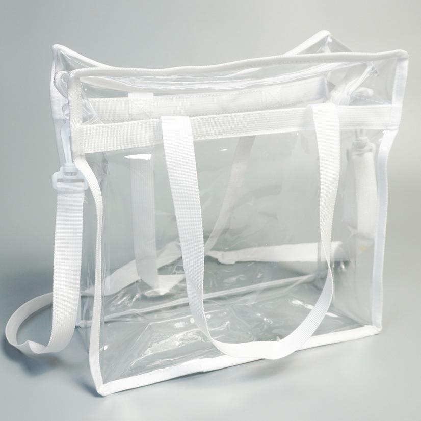 

ПВХ сумка-тоут: Универсальная сумка кроссбоди для шопинга, концертов, пляжа и путешествий белый