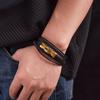 Hot Selling Hand Woven Leather Jewelry European American Personalized Trend Multi-layer Bracelet Men