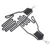 2Pcs Golf Glove Plastic Support Stretcher Bracket Rack Hanger Tool Accessory Supply Black