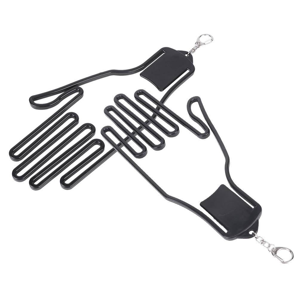 2Pcs Golf Glove Plastic Support Stretcher Bracket Rack Hanger Tool Accessory Supply Black