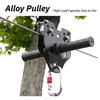 Kids Zip Line Kit Outdoor Zip Line Zip Line Swing for Children with Steel Wire Rope Pulley Safe Fun Play Equipment for Crossing