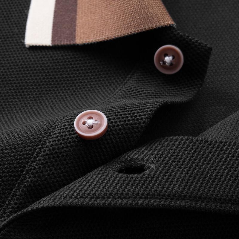 Dibinze Men's Plus Size Silk & Linen Blend Polo T-Shirt