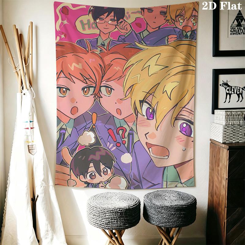 Ouran High School Host Club Pattern Home Decor Tapestry, Wall Hanging, Decorative RV Wall Cloth.MGT0918529