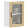 VidaXL Armoire murale de cuisine et porte en verre Porto chêne sonoma 854010