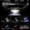 Portable Mini Head Mounted Flash Light USB Rechargeable With Motion Sensor LED Headlight Professional Security Patrol Emergency