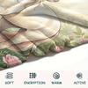 1PC Floral Fantasy Creatures Print FlAannel Blanket, High quality Comfortable for All Seasons, Home Decor, Warmth and Comfort