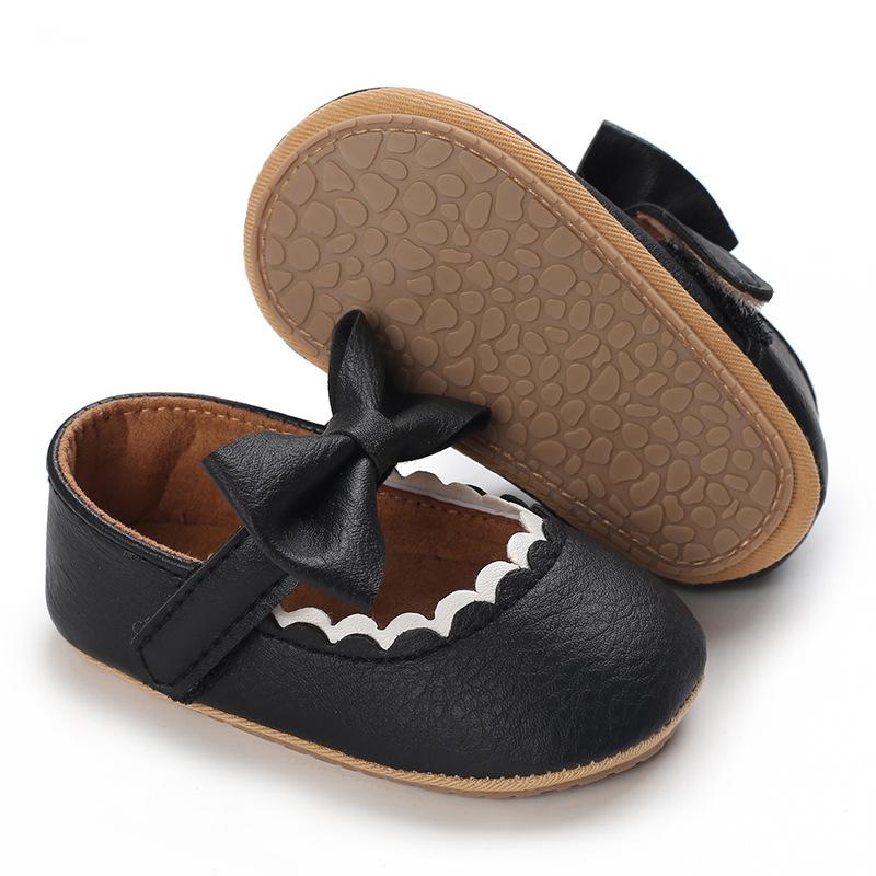 Fashion Girls' Shoes Anti Slip Baby Shoes Soft Soled Kids Shoe Simple Girls Walking Shoes Comfor Baby Leather Shoe