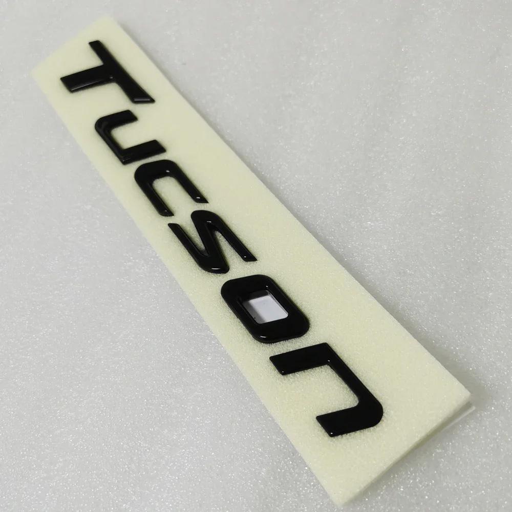 Schwarzes TUCSON Emblem Kofferraumaufkleber Heckklappe Hinterer Aufkleber Für Hyundai TUCSON NLINE I40 SONATA Autostyling Hyundai Kofferraumaufkleber ABS