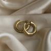Classic Minimalist Stainless Steel Chunky Hoop Earrings Gold Color R Tone Color Huggie Circle Ear Women Rings Jewelry AccessoriesClassic Jewelry