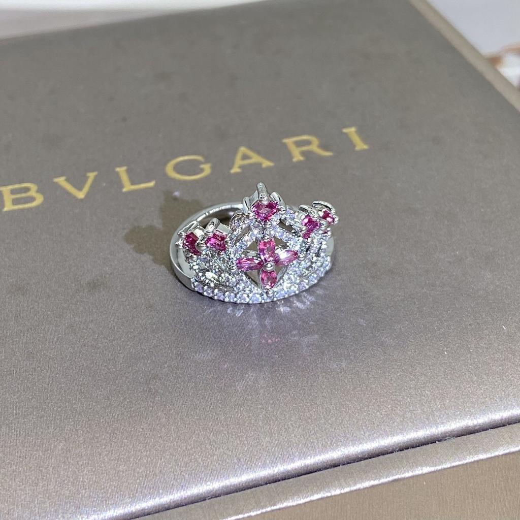 Bague couronne colorée pour femme, bague originale personnalisée européenne et américaine