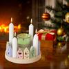 Christmas Resin Molds Silicone Reusable Craft Supplies House Candlestick Resin Christmas Molds For Wax Advent Home Decor Holiday