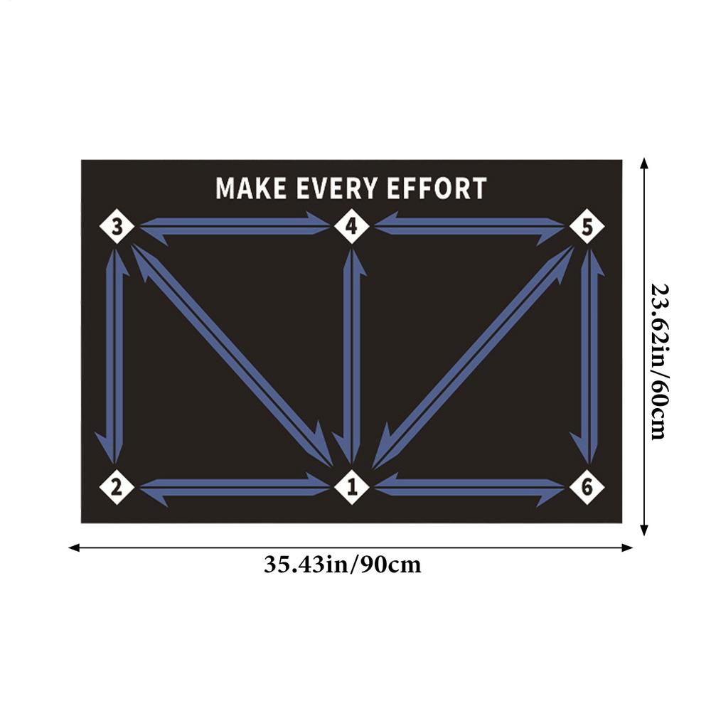 Soccer Footstep Training Mat Footstep System Training Blanket Silent Soccer Practice Equipment for Boys Girls Improve Speed