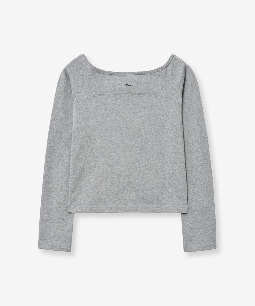 YALE Cutoff Long Sleeve_Gray