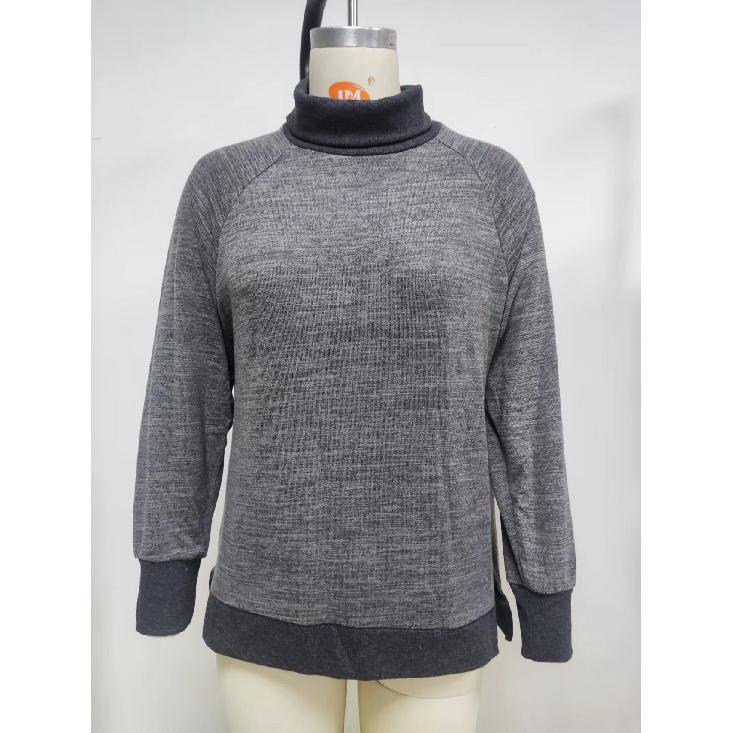 2024 Европейская и Американская Осень И Зима Длинные Рукава Высокий Воротник Свободные — фото 9