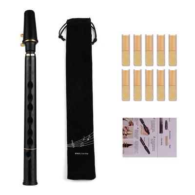 HiXing C Key Mini saxofon de buzunar Saxofon Material ABS cu muștiucuri 10 buc. Geantă de transport pentru stuf
