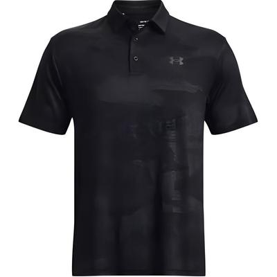 Playoff 2.0 Padrão Jacquard Polo de Manga Curta para Golfe Masculino Polos Preto 1373694-002