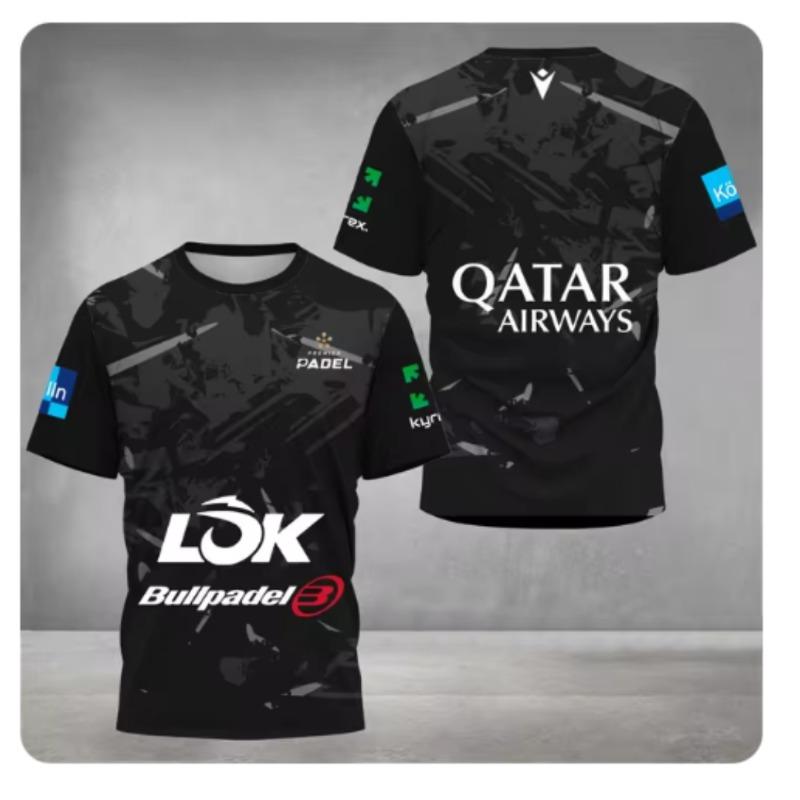 

Літня Вологовідвідна Швидковисихаюча Тенісна Футболка з Круглим Вирізом Чоловічий Одяг для Паделу 2024 Відкритий Бадмінтон Біг Футболки з Коротким Рукавом S