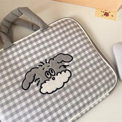 Li Shen Checkered Laptop Tote Bag